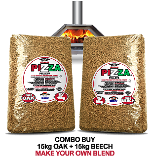 CookinPellets Premium Oak & Beech, Make Your Own Blend 2x15kg Combo Buy