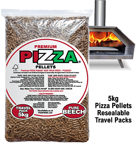CookinPellets Premium 100% Beech Pizza Pellets 5kg